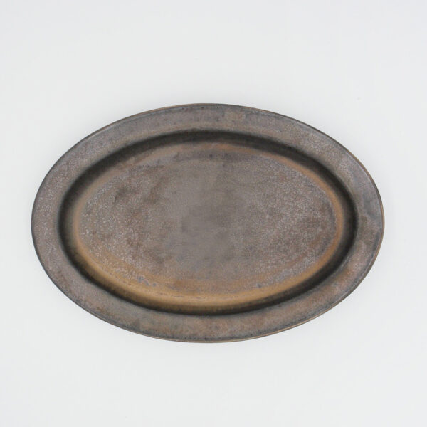 [Ancient Pottery] 復古做舊橢圓盤 古銅：圖片 2
