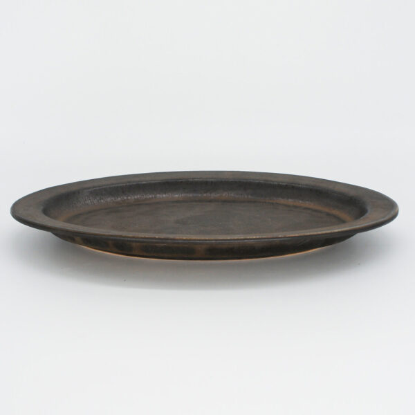 [Ancient Pottery] 復古做舊橢圓盤 古銅