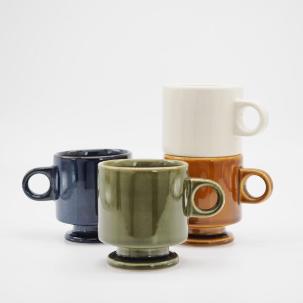 [Smith] Stacking Footed Mug Navy：圖片 3