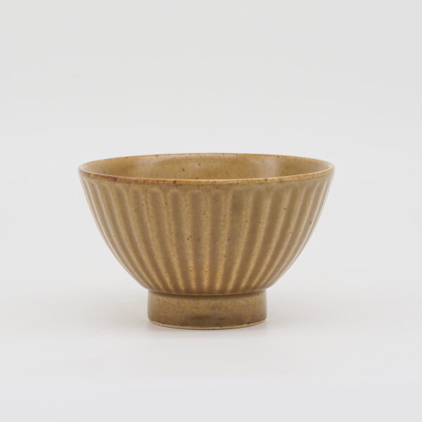 [Bread and Rice]削切紋碗 棕