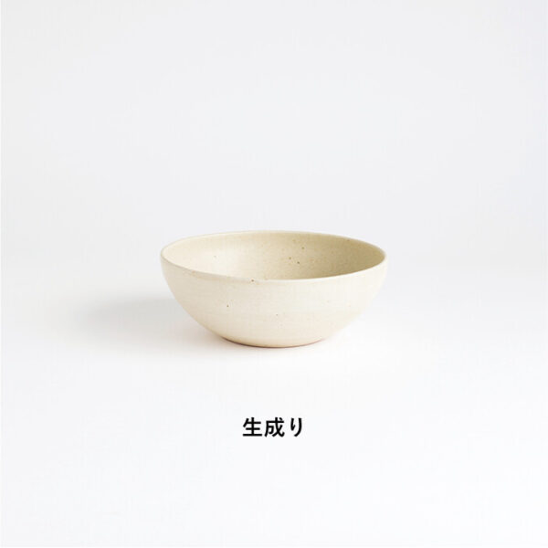 [Meizan-togyo] 信樂燒 碗 米色 Ｌ